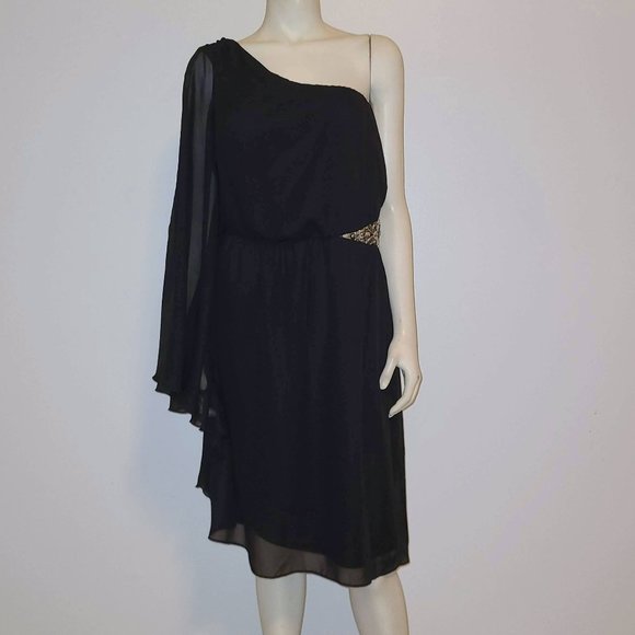 TORRID One Shoulder Cape Sleeve Dress, Size 14 - Picture 2 of 6